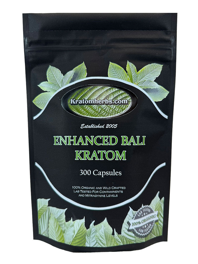 Enhanced Bali Kratom Capsules - Kratom Herbs