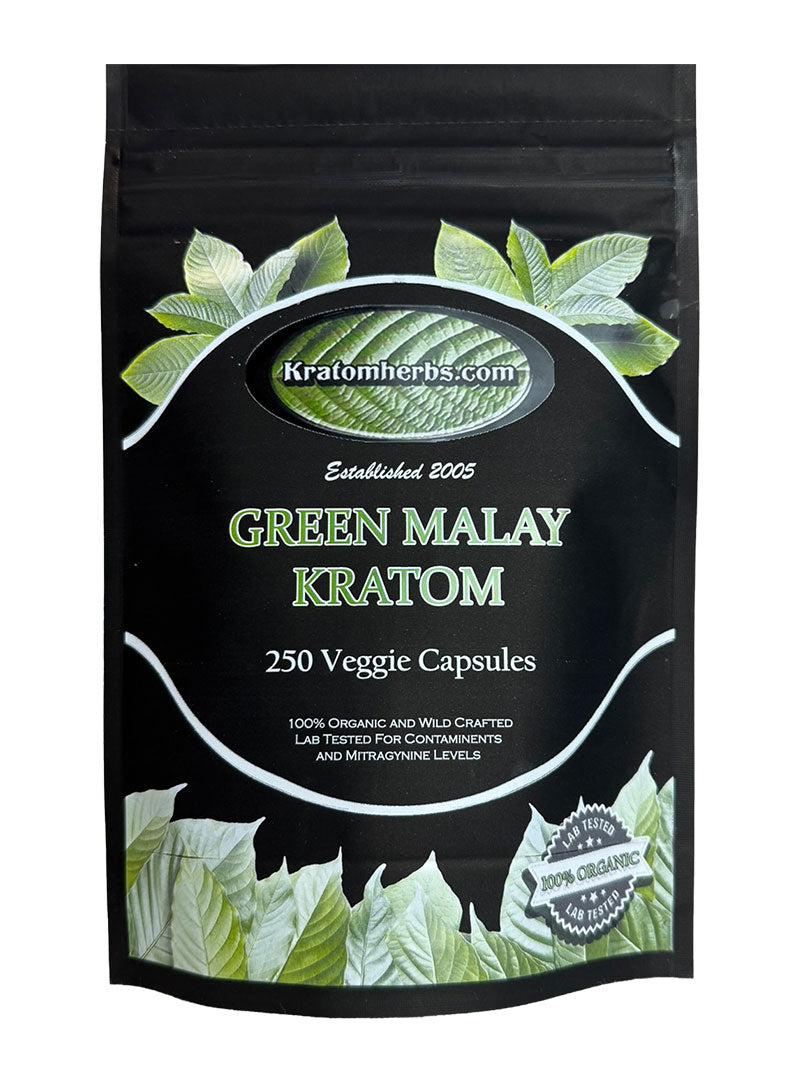 Green Malay Kratom Capsules - Kratom Herbs