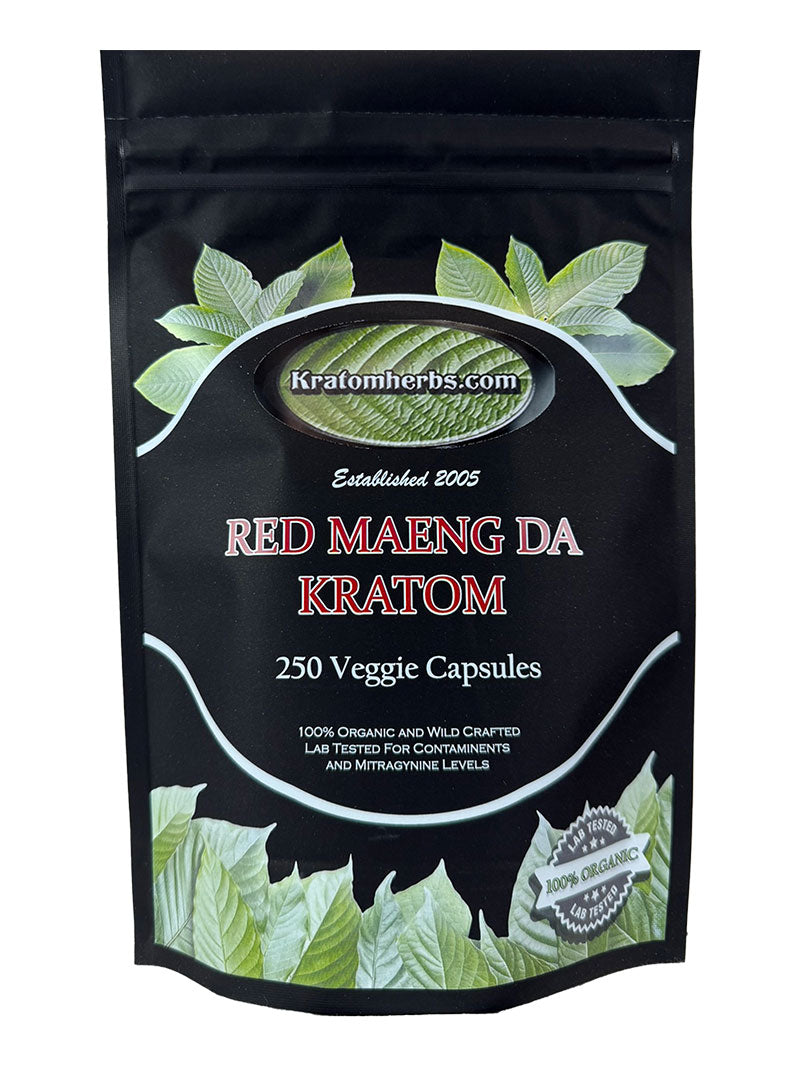 Red Maeng Da Kratom Capsules - Kratom Herbs
